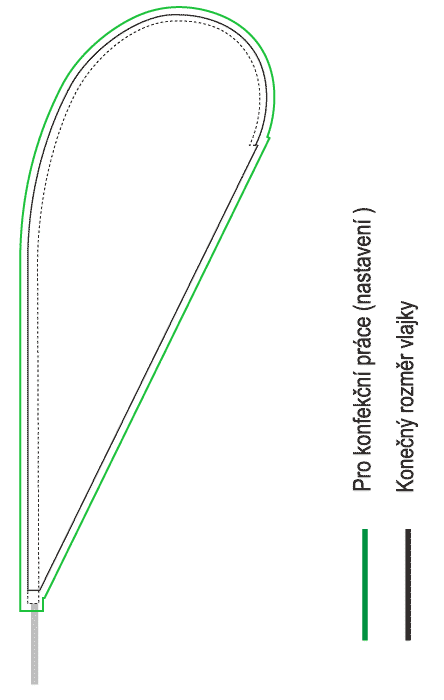 Vlajky kapky 110x265